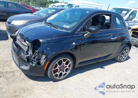 2013 Fiat 500 Sport z USA, uszkodzony, nr VIN 3C3CFFBR2DT745243